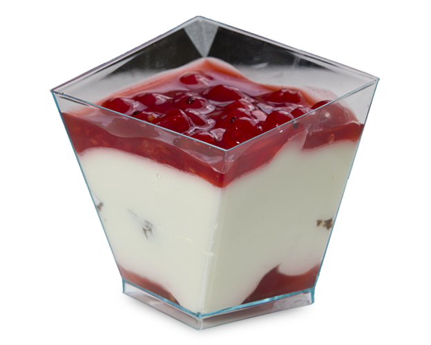 jogurtový pohár s ovocím