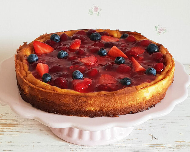 Cheescake čučoriedkový