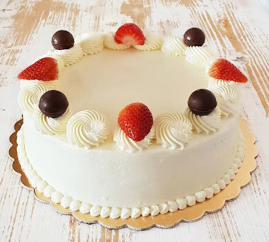 Vanilková torta s ovocím